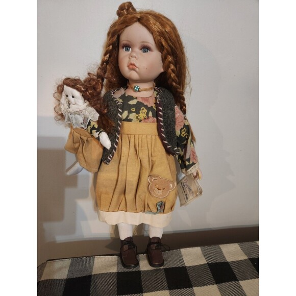 Duck House Heirloom Porcelain Doll 18" Tall - Picture 1 of 5